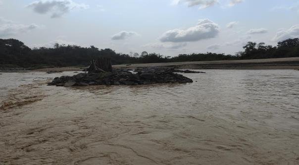 The silted channel of the River Offin